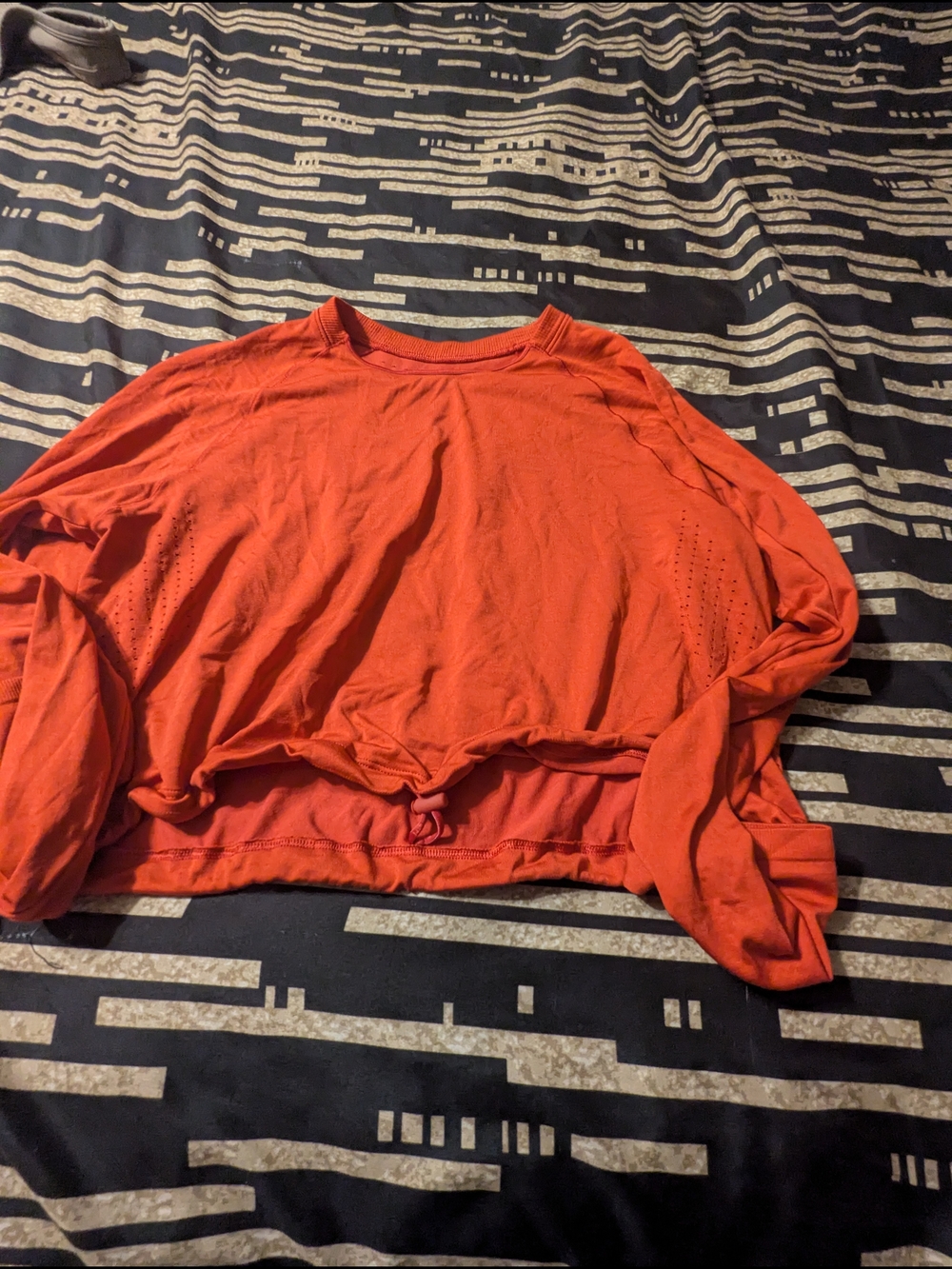 Gymshark Orange Long-Sleeve Crop Top